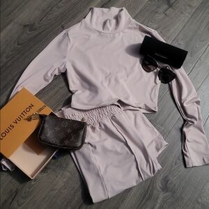 Stylish Lavender Two-Piece Set